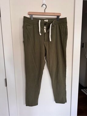 UpWest Olive Men's Drawstring Jogger Pants - L
